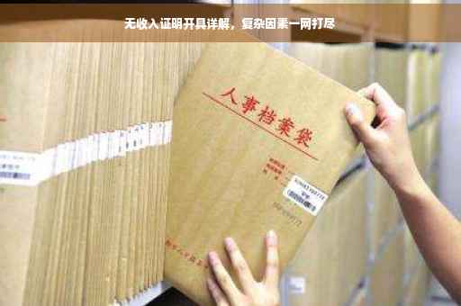 无收入证明开具详解，复杂因素一网打尽