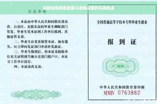 详解发烧就医流程与退烧证明的开具地点