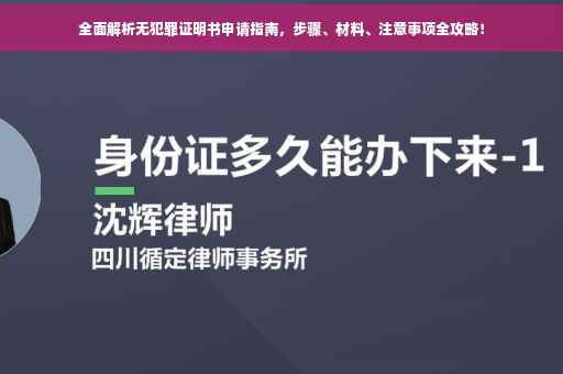 全面解析无犯罪证明书申请指南，步骤、材料、注意事项全攻略！