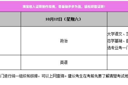 淘宝收入证明制作指南，零基础步步为赢，轻松获取证明！