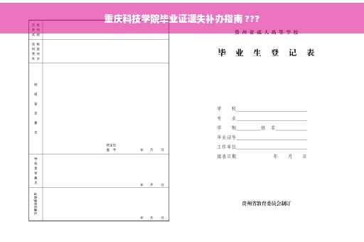 重庆科技学院毕业证遗失补办指南 ???