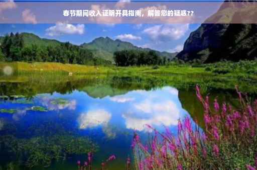 春节期间收入证明开具指南，解答您的疑惑??