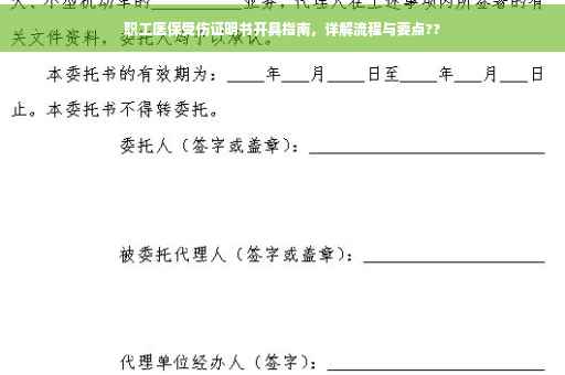 职工医保受伤证明书开具指南，详解流程与要点??