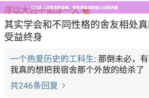 钉钉收入证明查看指南，轻松获取你的收入证明步骤