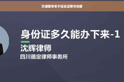 交通肇事免于起诉证明书详解