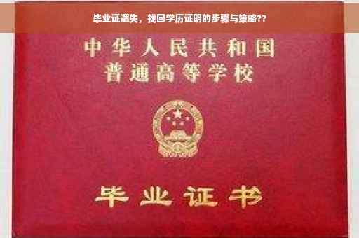 毕业证遗失，找回学历证明的步骤与策略??