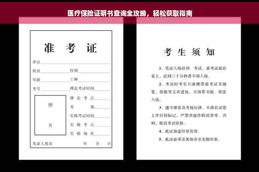 医疗保险证明书查询全攻略，轻松获取指南