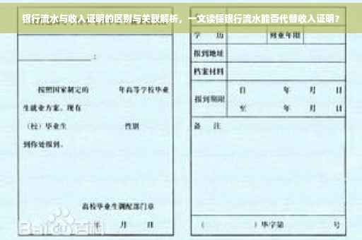 银行流水与收入证明的区别与关联解析，一文读懂银行流水能否代替收入证明？