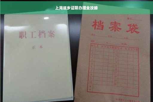 上海返乡证明办理全攻略