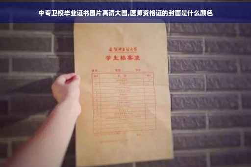 中专卫校毕业证书图片高清大图,医师资格证的封面是什么颜色