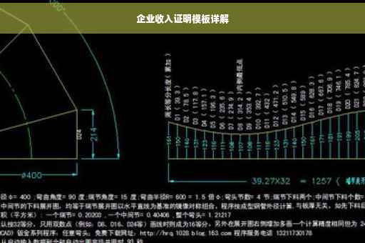 企业收入证明模板详解