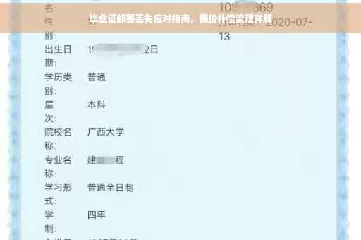 毕业证邮寄丢失应对指南，保价补偿流程详解