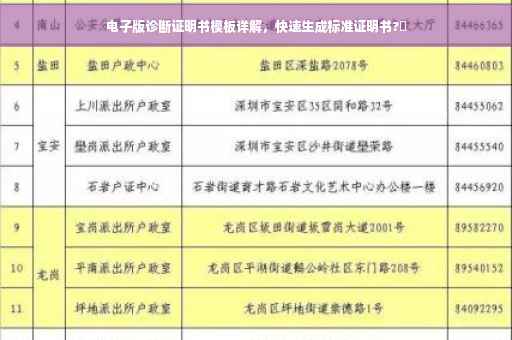 电子版诊断证明书模板详解，快速生成标准证明书?✨