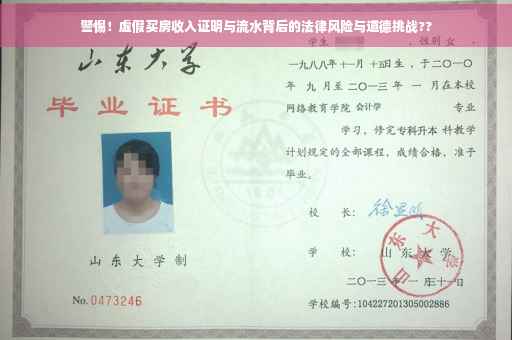 警惕！虚假买房收入证明与流水背后的法律风险与道德挑战??