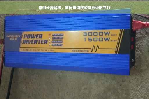 详细步骤解析，如何查询核酸抗原证明书??