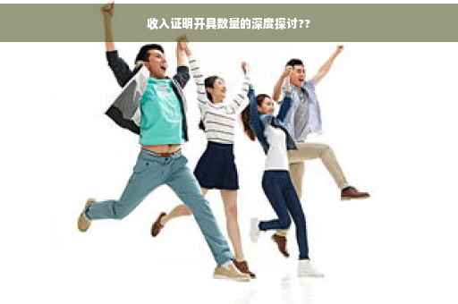 收入证明开具数量的深度探讨??