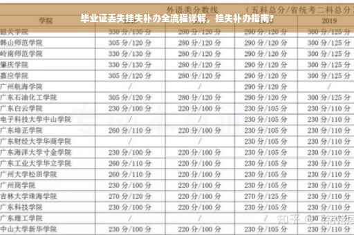 毕业证丢失挂失补办全流程详解，挂失补办指南?