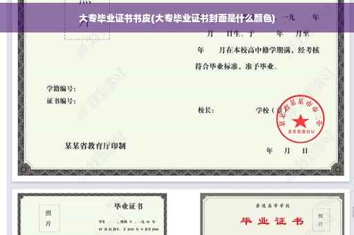 大专毕业证书书皮(大专毕业证书封面是什么颜色)