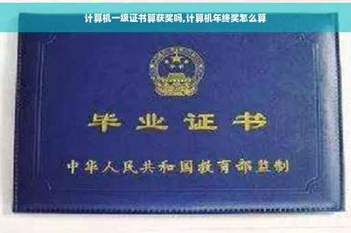 计算机一级证书算获奖吗,计算机年终奖怎么算