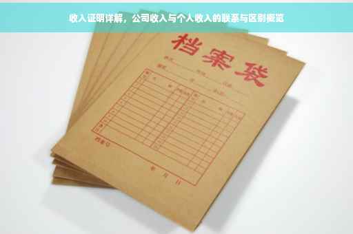 收入证明详解，公司收入与个人收入的联系与区别概览