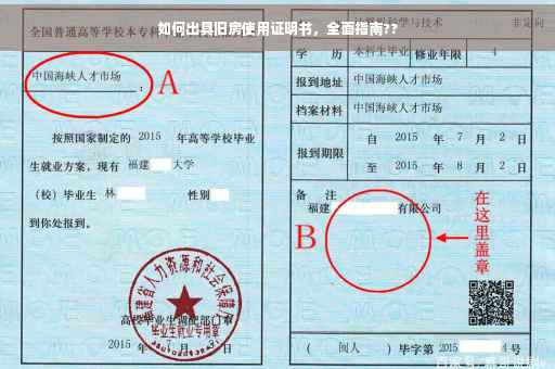 如何出具旧房使用证明书,全面指南?? 如何出具旧房使用证明书,全面指南??