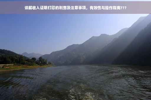 详解收入证明打印的利弊及注意事项，有效性与操作指南???