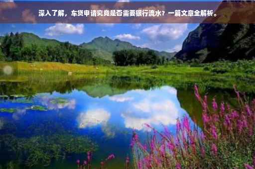 深入了解，车贷申请究竟是否需要银行流水？一篇文章全解析。