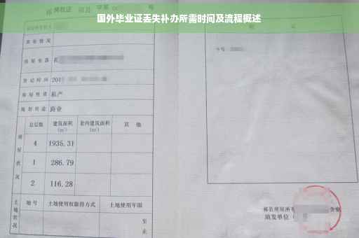 国外毕业证丢失补办所需时间及流程概述
