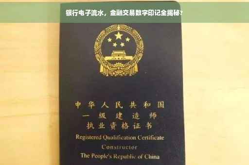 银行电子流水，金融交易数字印记全揭秘?