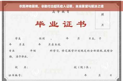 农民种地困境，辛勤付出却无收入证明，未来展望与解决之道