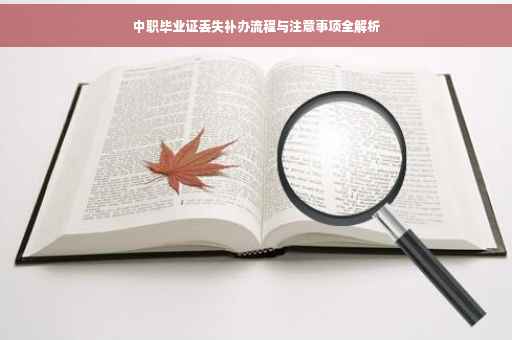 中职毕业证丢失补办流程与注意事项全解析
