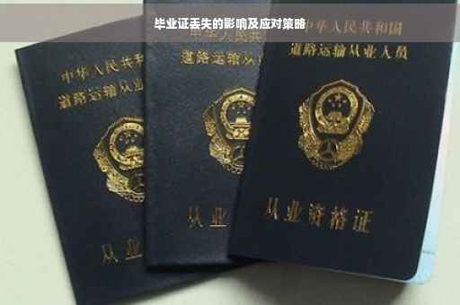 毕业证丢失的影响及应对策略