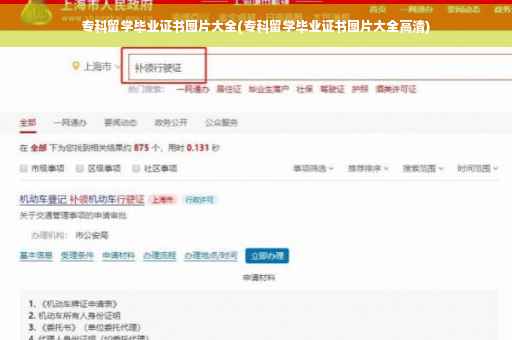 专科留学毕业证书图片大全(专科留学毕业证书图片大全高清)