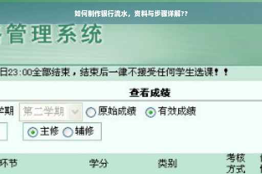 如何制作银行流水，资料与步骤详解??