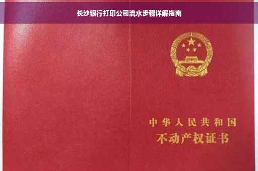长沙银行打印公司流水步骤详解指南
