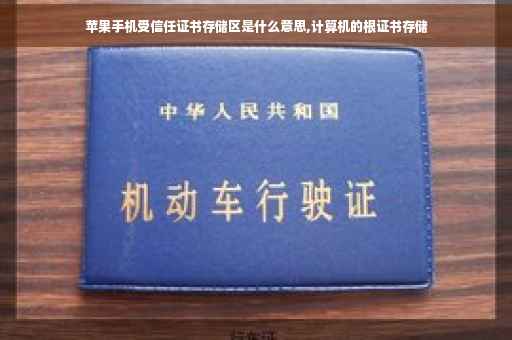 苹果手机受信任证书存储区是什么意思,计算机的根证书存储