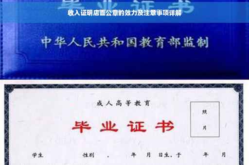 收入证明店面公章的效力及注意事项详解