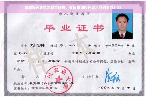 详解银行贷款流程全攻略，如何查询银行流水顺利贷款？??