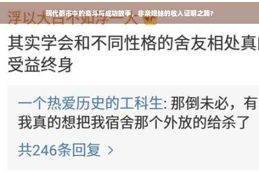现代都市中的奋斗与成功故事，非亲姐妹的收入证明之路?