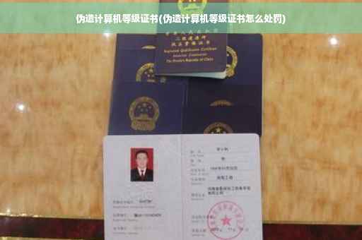 伪造计算机等级证书(伪造计算机等级证书怎么处罚)