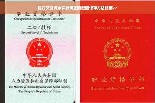 银行交易流水详解及正确截图保存方法指南??