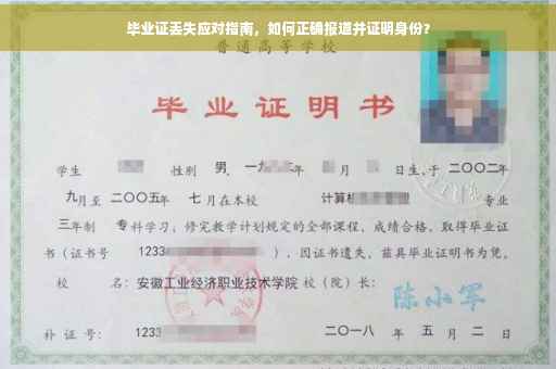 毕业证丢失应对指南，如何正确报道并证明身份？