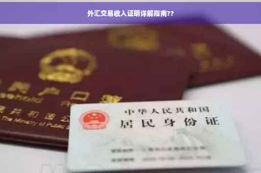 外汇交易收入证明详解指南??