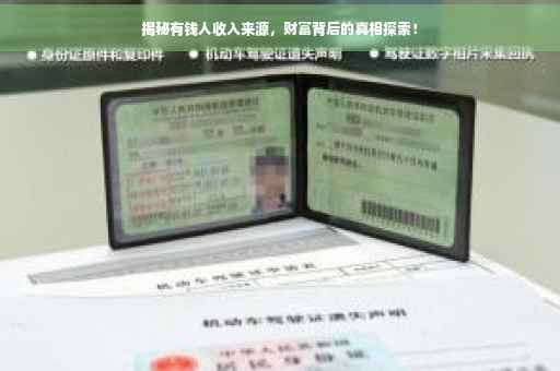 揭秘有钱人收入来源，财富背后的真相探索！