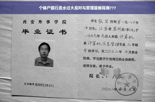 个体户银行流水过大应对与管理策略指南???