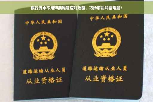 银行流水不足购票难题应对攻略，巧妙解决购票难题！