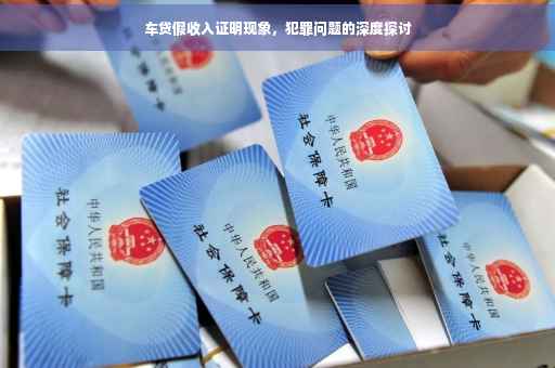 车贷假收入证明现象，犯罪问题的深度探讨