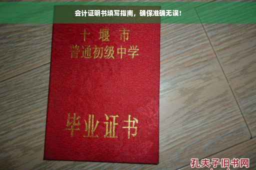 会计证明书填写指南，确保准确无误！