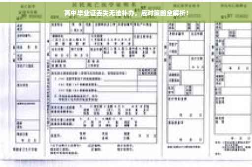高中毕业证丢失无法补办，应对策略全解析！