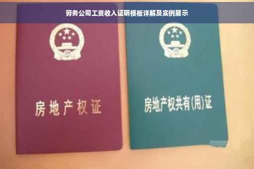 劳务公司工资收入证明模板详解及实例展示